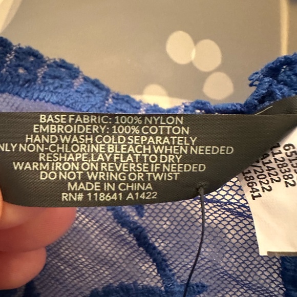 Lane Bryant - Blue Sheer Floral Kimono - Picture 5 of 6